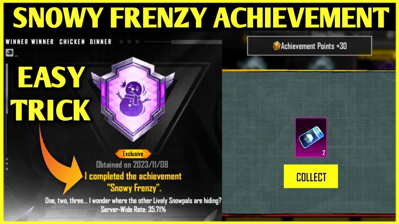 Snowy Frenzy Achievement BGMI 2023