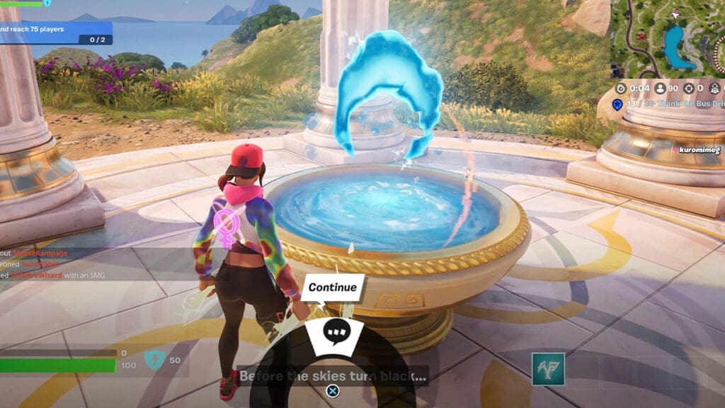 Use a Scrying Pool to speak with The Oracle Fortnite